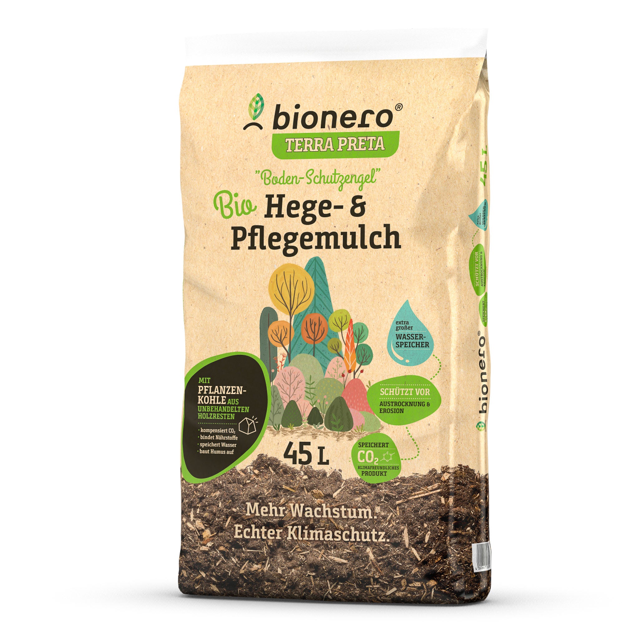 bionero Bio-Hege- & Pflege Mulch Bodenschutzengel